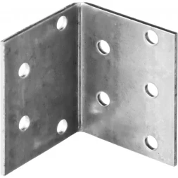 Крепежный угол ЗУБР "МАСТЕР" равносторонний, 50х40х40мм, 50 шт 310205-050-040