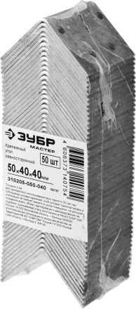 Крепежный угол ЗУБР &quot;МАСТЕР&quot; равносторонний, 50х40х40мм, 50 шт 310205-050-040 купить в Перми