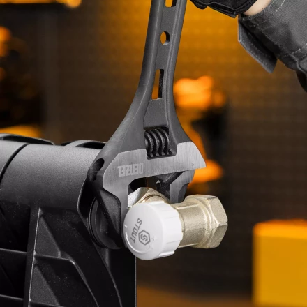 Ключ разводной Denzel 15750, 300 мм, CrV, кованый купить в Перми