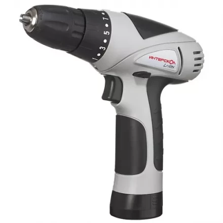 Дрель-шуруповерт аккумуляторная ИНТЕРСКОЛ ДА 10/10,8 ЭР - Li-ion в КЕЙСЕ купить в Перми