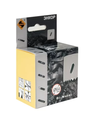 Коронка Bi-Metal Ф64 мм М3 Энкор 24164 купить в Перми