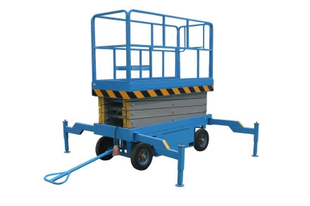 Подъемник ножничный передвижной 500 кг 8/10 м TOR SJY-0,5-8 AC/DC 220В сеть/аккумуляторный (Y) 1024430 купить в Перми