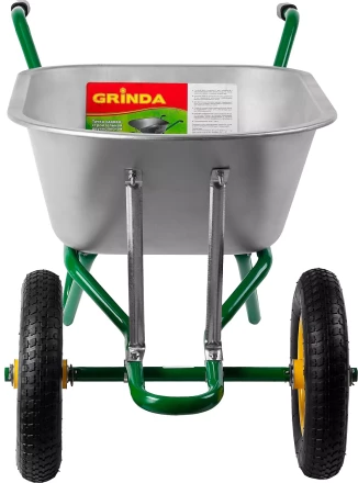 Тачка GRINDA садово-строительная двухколесная, 90 л, грузоподъемность 180 кг 422397_z01 купить в Перми