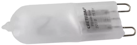 Лампа галогенная СВЕТОЗАР капсульная, матовое стекло, цоколь G9, диаметр 13мм, 60Вт, 220В SV-44896-M купить в Перми