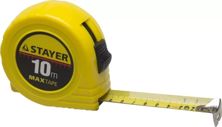 Рулетка STAYER &quot;МASTER&quot; &quot;MaxTape&quot;, пластиковый корпус, 10м/25мм 34014-10-25 купить в Перми