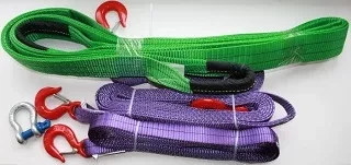 Ремень буксировочный динамический разрывная нагрузка12т РА L= 8.0 м 80мм в 2 слоя с кч din 3.2т купить в Перми