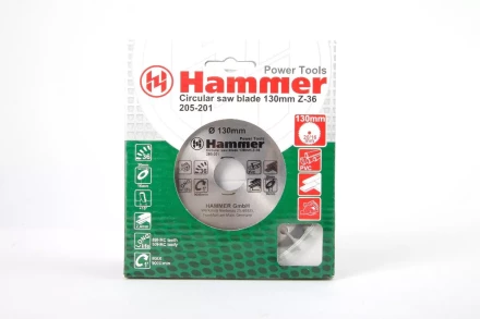 Диск пильный твердосплавный HAMMER Ф130х20мм 36зуб. (205-201) купить в Перми