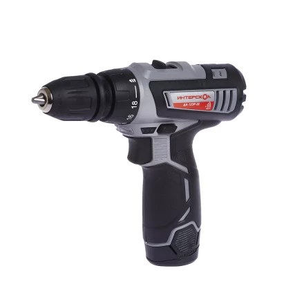 Аккумуляторная дрель-шуруповерт со съемным патроном ИНТЕРСКОЛ ДА-12ЭР-02 КОМБИ Li-ion (2 х 1,5Ач) купить в Перми
