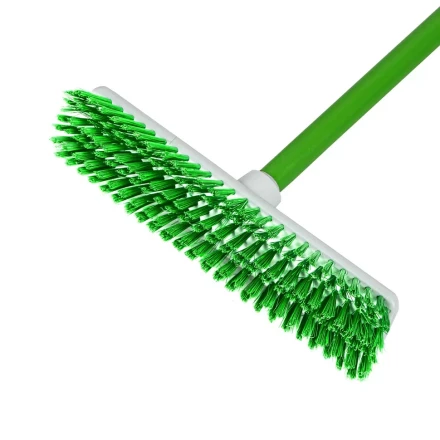 Щетка пластмассовая для чистки ковров, 27 cм, c черенком, 120 см, салатовая щетина, Home Palisad 935515 купить в Перми