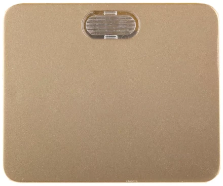 Выключатель СВЕТОЗАР &quot;ГАММА&quot; с подсветкой, одноклавишный, без вставки и рамки, цвет золотой металлик, 10A/~250B SV-54131-GM купить в Перми