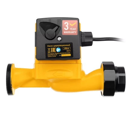 Циркуляционный насос CP32-6, напор 6 м, 70 л/мин, 1 м кабель, монт. длина 180 мм Denzel 99414 купить в Перми