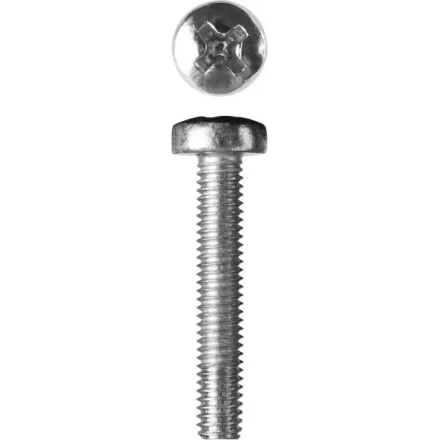 Винт ЗУБР &quot;МАСТЕР&quot; DIN 7985, класс прочности 4.8, оцинкованный, M3x20мм, 5кг 303150-03-020 купить в Перми