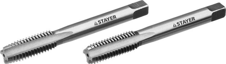 Комплект метчиков STAYER "MASTER", сталь 9ХС, М12х1,5, 2 шт 28025-12-1.5-H2 купить в Перми