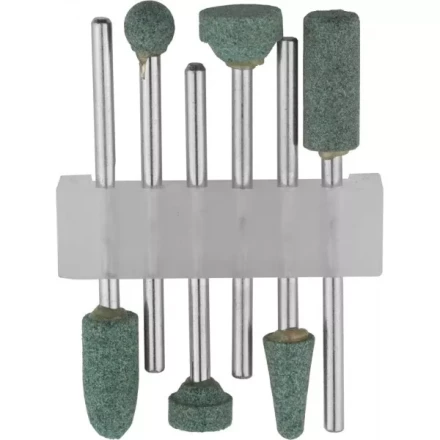 Набор STAYER: Насадки шлифовальные абразивные с оправкой, карбид кремния, 6шт 29921-H6 купить в Перми