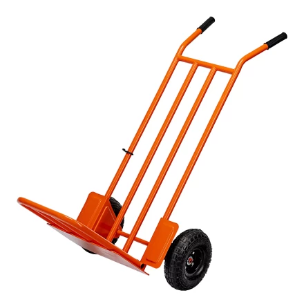 Тележка ручная 2-х колесная Сибртех 69302, усиленная, г/п 250кг, откидная платформа 530х400мм купить в Перми