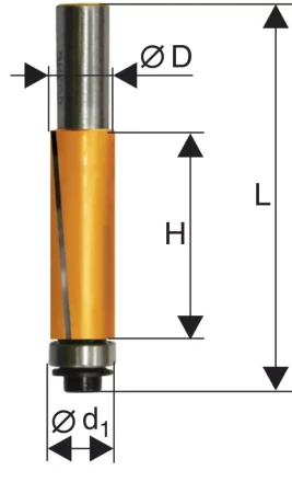 Фреза кромочная прямая ф19х25,4мм хв. 8мм Энкор 46164 купить в Перми