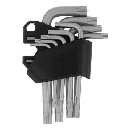 Набор ключей имбусовых Torx-Tempered, TT10-50, CrV, 9 шт. Сибртех 123707 купить в Перми