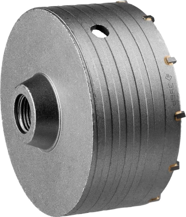 Коронка по бетону ЗУБР &quot;ПРОФЕССИОНАЛ&quot; без державки, 125 мм, резьбовая посадка коронки М22 29180-125 купить в Перми