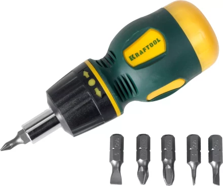 Отвертка реверсивная с битами 26190-H7 купить в Перми