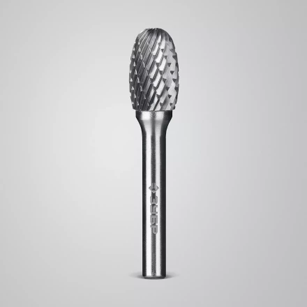 Зубр Твердосплавная борфреза E - овал, 12 х 20 мм, радиус 5.0 мм (28804-12-20) купить в Перми