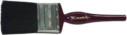 Кисть плоская &quot;Декор&quot; 3/4&quot; (20 мм) натуральная черная щетина деревянная ручка  MATRIX 82615 купить в Перми