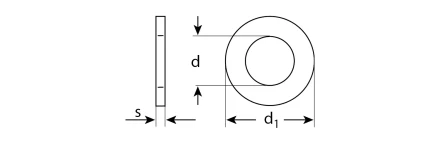 Шайбы DIN 125A коробка 5 кг серия МАСТЕР купить в Перми