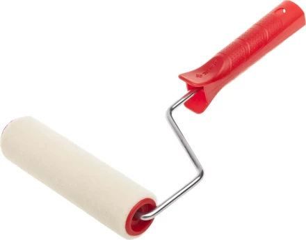 МИДИ-валик ЗУБР ЭКСПЕРТ &quot;ВЕЛЮР&quot;, 100% шерсть, ворс 4мм, ручка 6мм, d=32/150мм 03535-15 купить в Перми