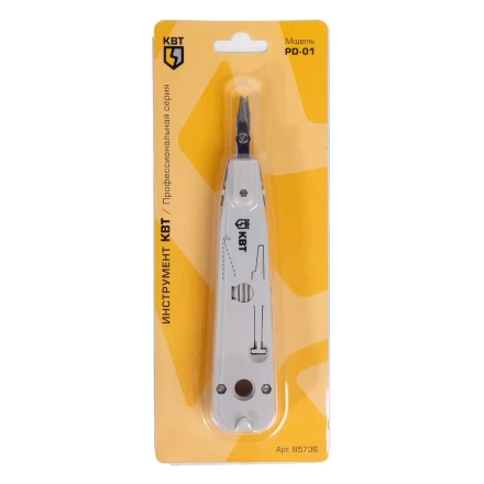 Инструмент КВТ PD-01 для заделки витой пары в кросс-панель (85736) купить в Перми