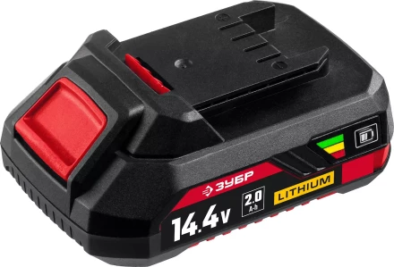 ЗУБР С1, 14.4 В, 2.0 А·ч, аккумуляторная батарея (АКБ-С1-14-2) купить в Перми