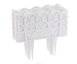 Бордюр "Кантри" 14х310 см белый PALISAD 65057