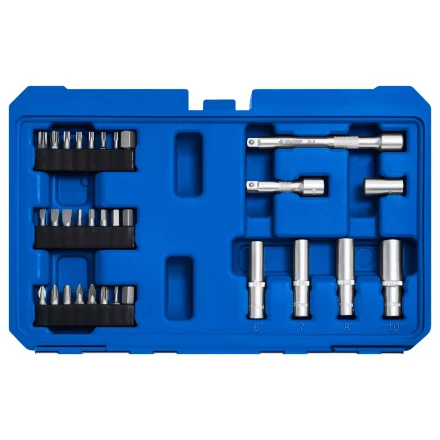 ЗУБР А-57, 57 предм., (1/4), универсальный набор инструмента, Профессионал (27671-H57) купить в Перми