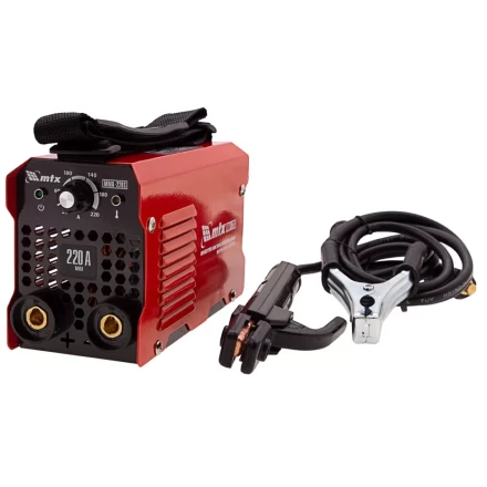 Инверторный аппарат дуговой сварки MMA-220S, 220 А, ПВ60%, диаметр электрода 1,6-5 мм MTX 94392 купить в Перми