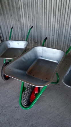 Тачка садово-строительная усиленная грузоподъемность 200 кг объем 90 л PALISAD 68935 купить в Перми