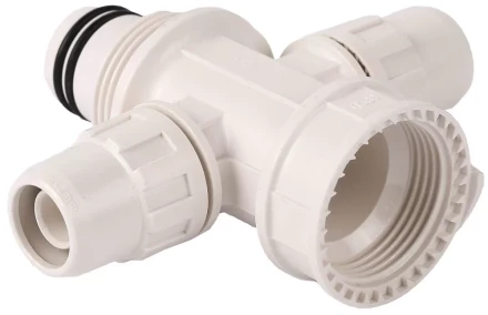 Коллектор ЗУБР &quot;ШиреФит&quot; сборный крестовой &quot;внутренняя резьба - штуцер с гайкой - штуцер с гайкой&quot;, 26мм х 16мм 51518-26-16-26 купить в Перми