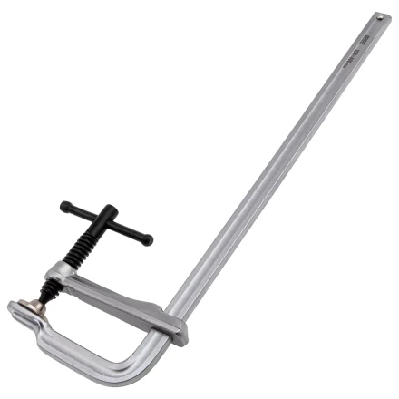 Струбцина F-образная Denzel 20471, 100x400мм, кованая купить в Перми