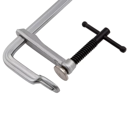 Струбцина F-образная Denzel 20471, 100x400мм, кованая купить в Перми