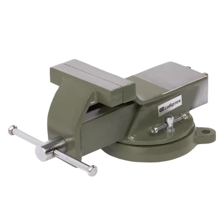 Тиски слесарные Сибртех 18618, 100 мм, стальные, поворотные купить в Перми