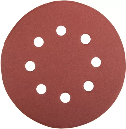 Круг шлифовальный универсальный STAYER &quot;MASTER&quot; из абразивной бумаги на велкро основе, 8 отверстий, Р320, 125мм, 5шт 35452-125-320 купить в Перми