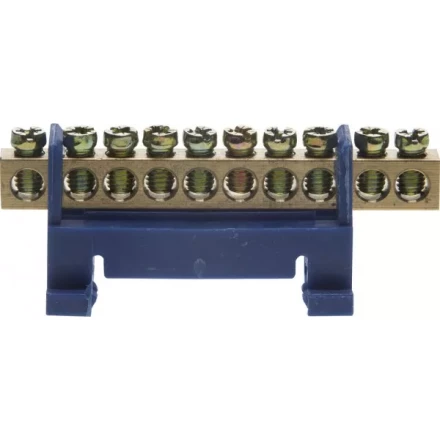 Шина СВЕТОЗАР нулевая на изоляторе типа &quot;Стойка&quot;макс. ток 100А, 5,2мм, 10 полюсов 49806-10 купить в Перми