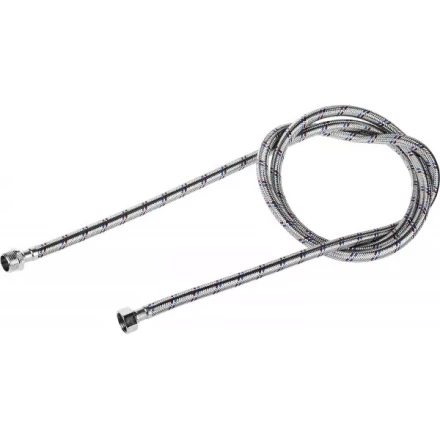 Подводка гибкая ЗУБР для воды, оплетка из нержавеющей стали, г/ш 1/2&quot; - 1,8м 51005-G/S-180 купить в Перми