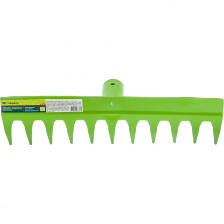 Грабли садовые 11 зубьев без черенка Сибртех 61736 купить в Перми