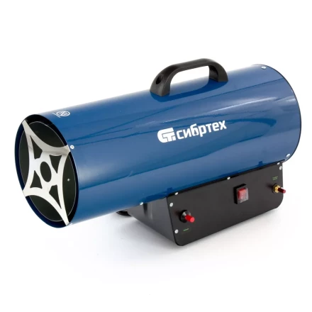 Газовая тепловая пушка СТГ-50, 50 кВт, 1400 м3/ч, пропан-бутан Сибртех 96454 купить в Перми