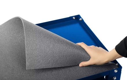 ЗУБР 820 х 405 х 955 мм, инструментальная тележка с выдвижным ящиком + 2 полки, Профессионал (38914) купить в Перми