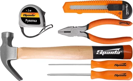 Набор инструмента бытовой, 6 предм  SPARTA 13540 купить в Перми