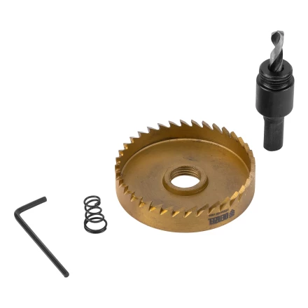 Коронка по металлу HSS, 65 мм, нитридтитановое покрытие Denzel 724121 купить в Перми