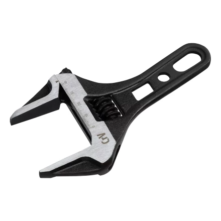 Ключ разводной 155 мм Denzel 15753, CrV, кованый, укороченная рукоятка купить в Перми