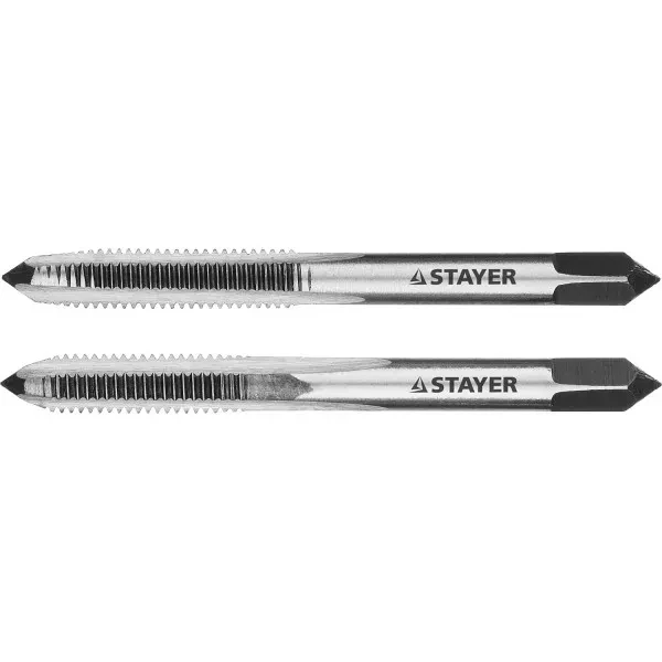 Комплект метчиков STAYER "MASTER", сталь 9ХС, М5х0,8, 2 шт 28025-05-0.8-H2 купить в Перми