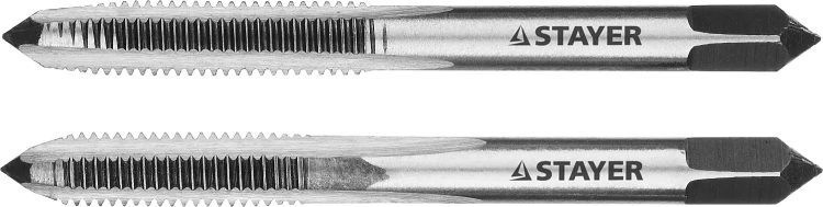 Комплект метчиков STAYER "MASTER", сталь 9ХС, М5х0,8, 2 шт 28025-05-0.8-H2 купить в Перми