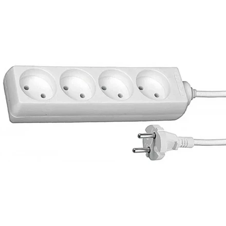 Удлинитель СВЕТОЗАР электрический, 4 гнезда, 2м SV-55040-2 купить в Перми