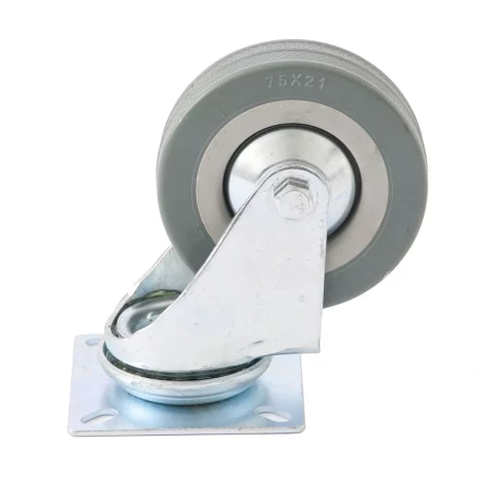 Колесо поворотное d-50 мм крепление  платформенное СИБРТЕХ артикул 68713 купить в Перми